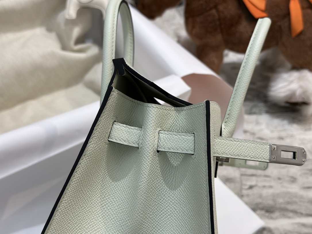 에르메스 버킨백25 민트그린 은장 앱송